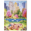 Produktfoto der Robotime Springtime Park, 1.000-teiliges Puzzle mit einem Picknick am Schwanenteich im Park im Frühling
