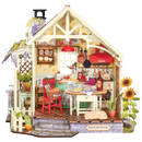 Produktfoto der Robotime Sunlit Farmhouse Kitchen, Miniaturhaus im Stil einer Landhausküche