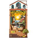 Produktfoto der Robotime Sunset Isle, Bausatz für eine book nook von einem Sonnenuntergang an einem schönen Urlaubsort