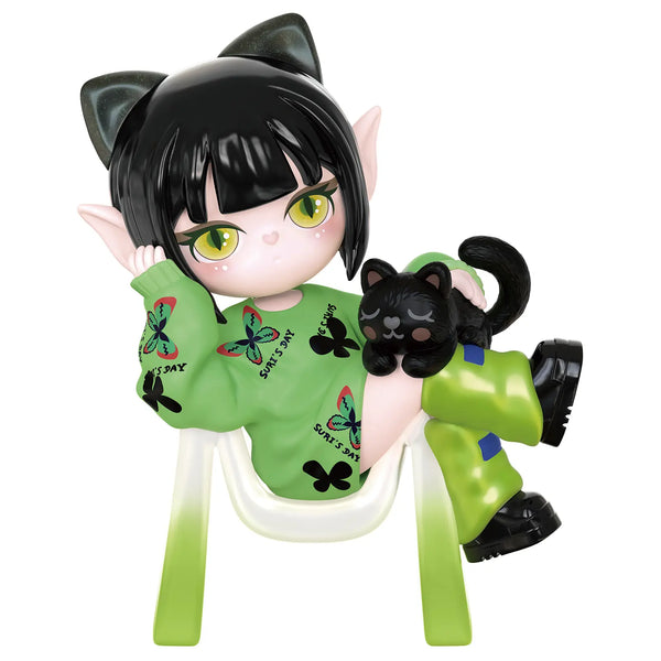 Lazy Cat Variante der Robotime Suri’s Colorful Girls Blind Box Serie