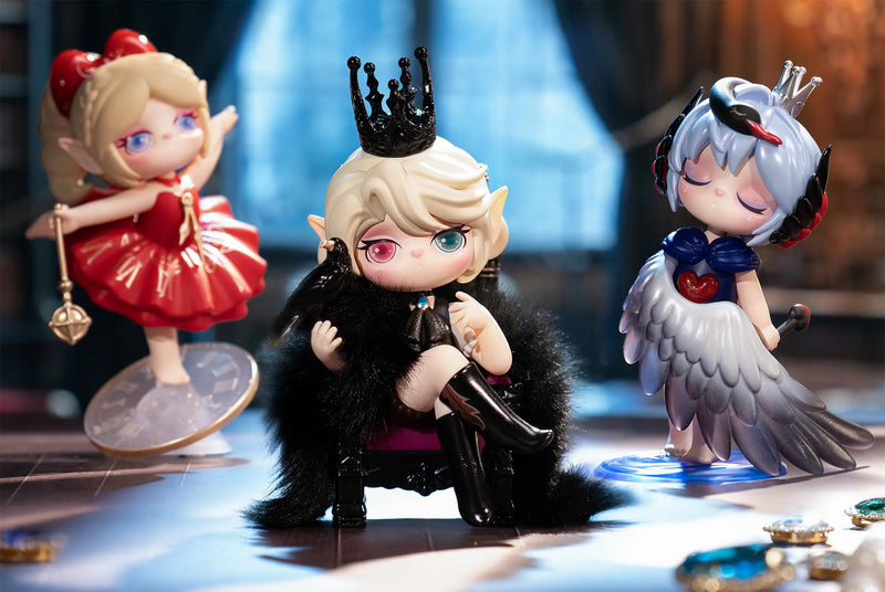 Count, Clock Dancer und Falling Swan Varianten der Robotime Suri’s Mystery Castle Blind Box Serie