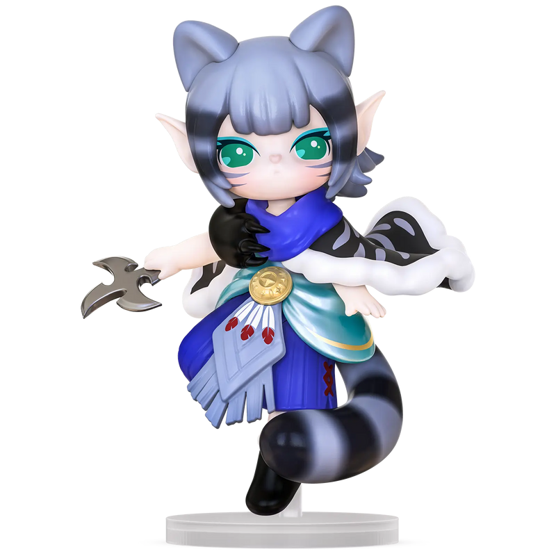 Nippy Racoon Variante der Robotime Suri’s Nine Spirits of the Peach Blossom Land Blind Box Serie