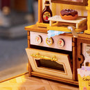 Der kleine Ofen im Robotime Sweetie's Donut Shop