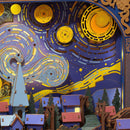 Sterne über dem Dorf in Robotime The Starry Night