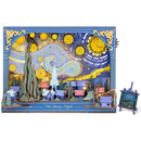 Produktfoto der Robotime The Starry Night, Holz-Diorama-Bausatz von Van Goghs Sternennacht