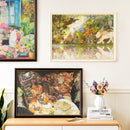 Atmosphärische Präsentation der Robotime Tree House Tale, 1.000-teiliges Puzzle mit dem düsteren Interieur eines Baumhauses voller Bücher und Dekorationen