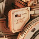 Eine kleine Tür an der Seite des Robotime Vintage Classic Car