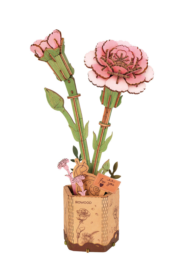 Robotime Pink Carnation / Rosa Anjer TW051