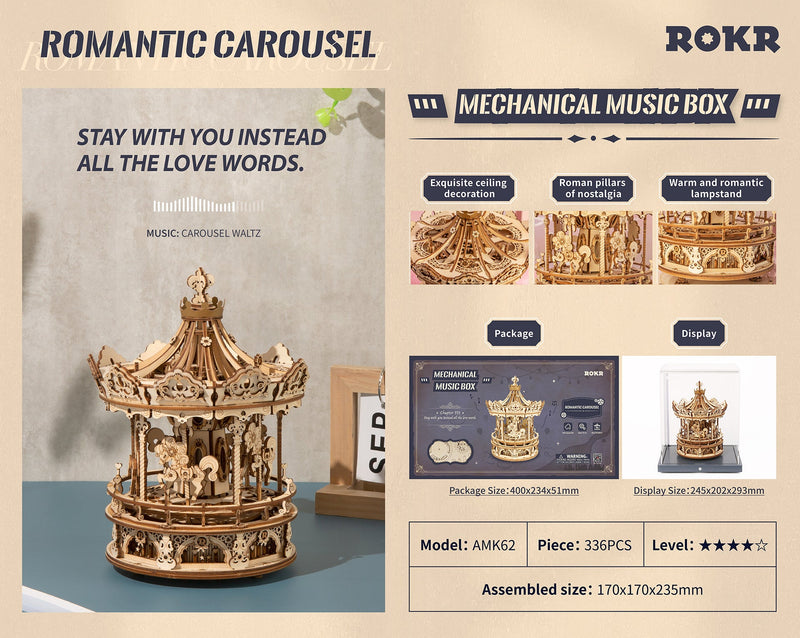 Robotime Romantic Carousel AMK62