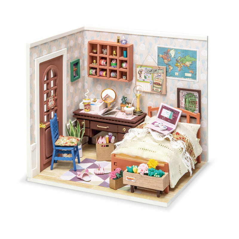 5pcs / set 1:12 Puppenhaus Miniatur Möbel Modell Spielzeug Puppen Schlafzimmer  Zubehör