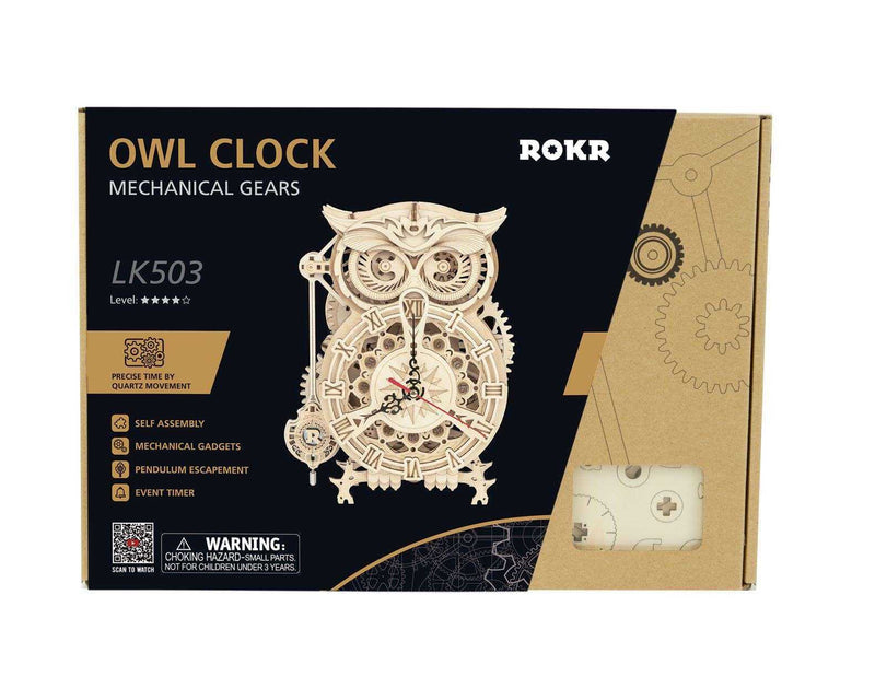 Robotime Owl Clock LK503