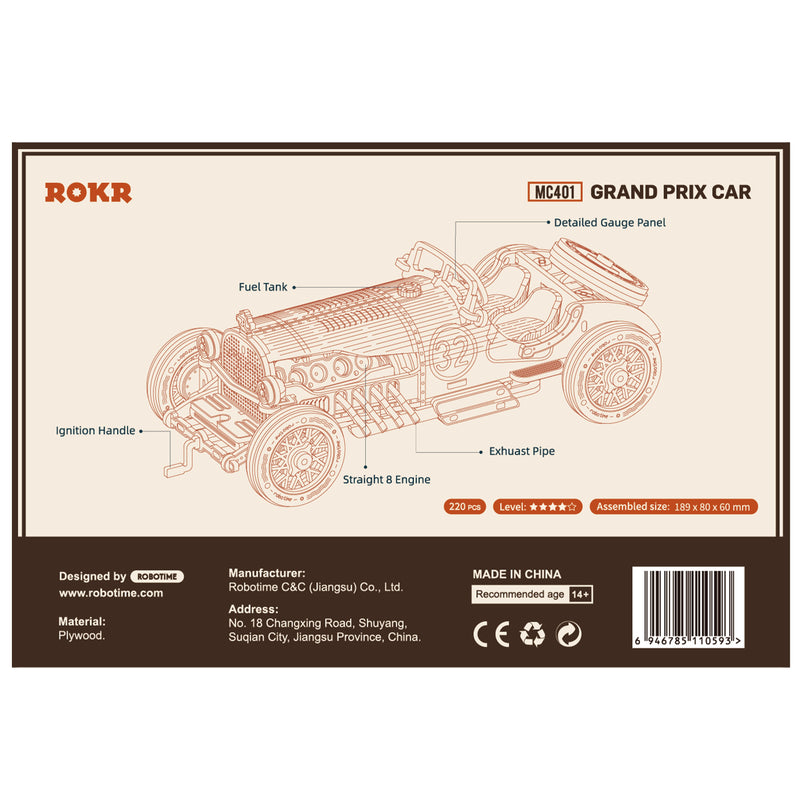 Robotime Grand Prix Car MC401