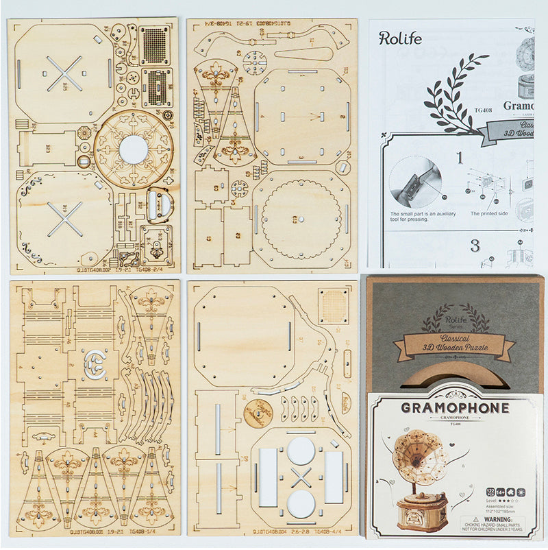 Robotime Gramophone TG408