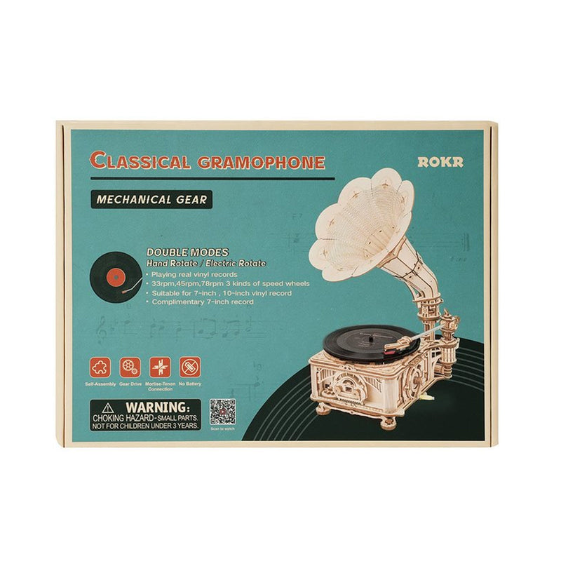 Robotime Classical Gramophone (elektrisches Modell) LKB01D